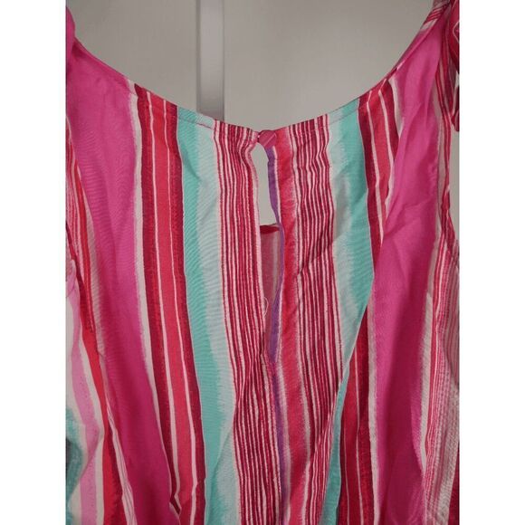 BEBOP Juniors' Striped Tie-Shoulder Romper Size S - Picture 6 of 13